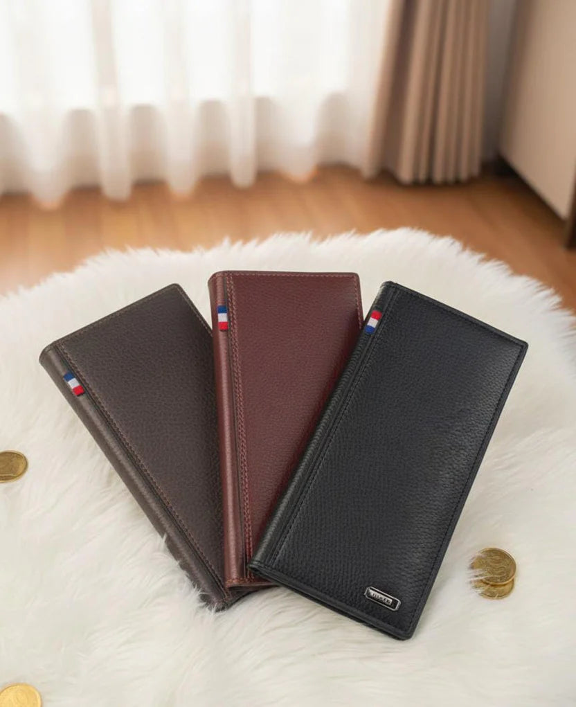 Premium Long Leather Wallet – Designed for Modern Gentlemen